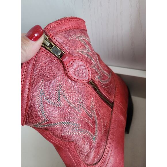 ARIAT Billie Unbridled Red Leather Western Cowgirl Boot - Women's 11B NEW - Picture 6 of 12